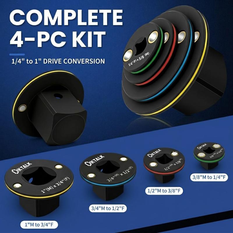 4 Piece Low Profile Impact Adapter Set