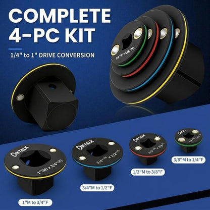 4 Piece Low Profile Impact Adapter Set